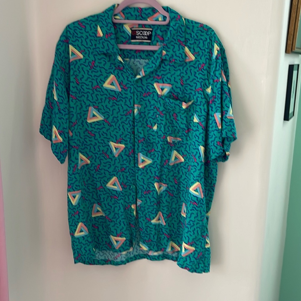 Rare 80s geometric top